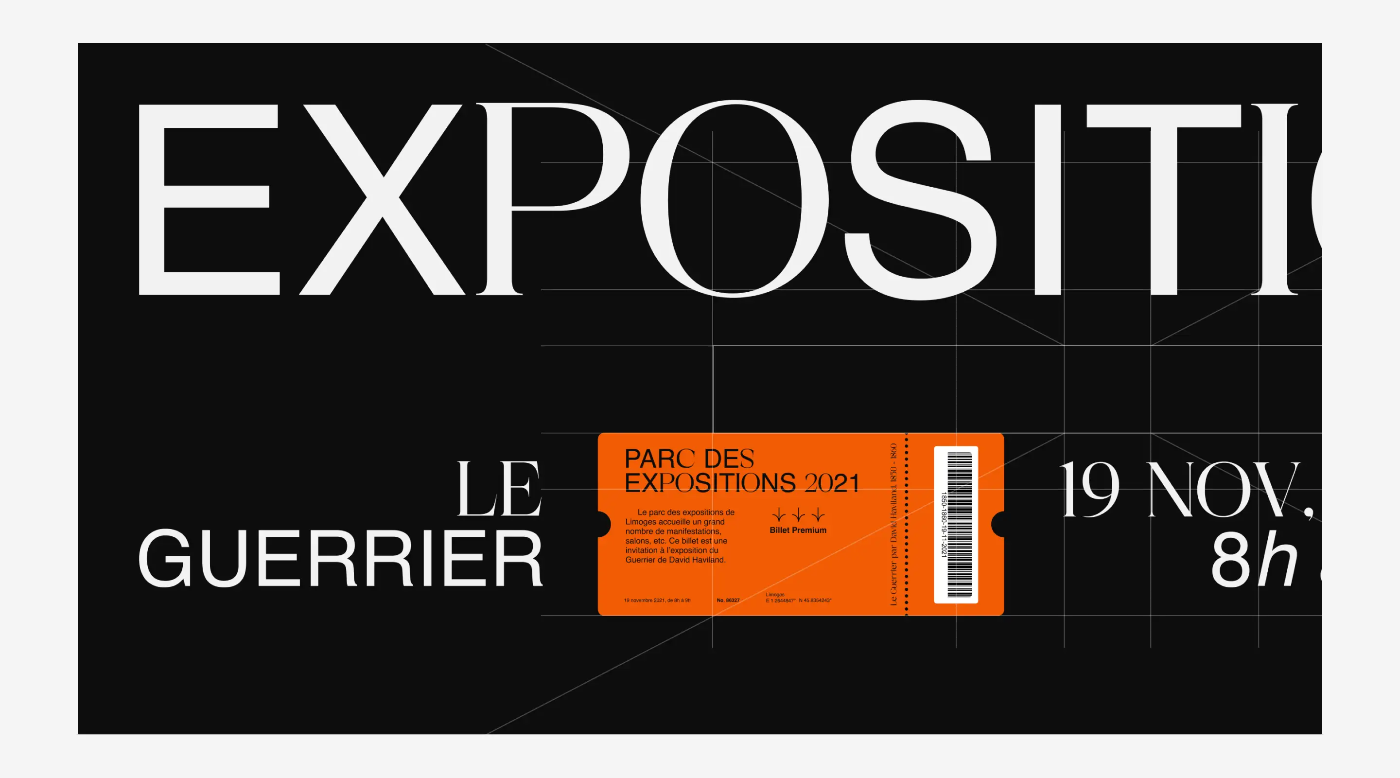 Archive 8 : la page d'information sur l'exposition